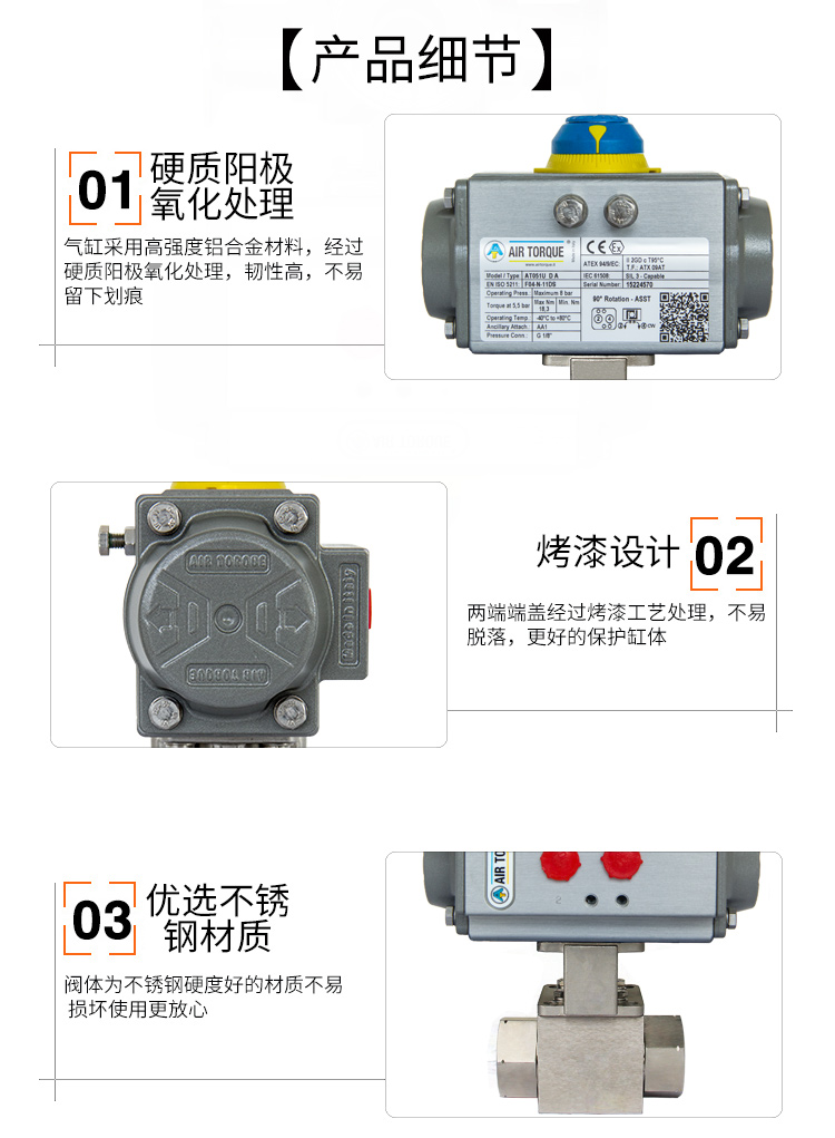 氣動高壓球閥細節圖